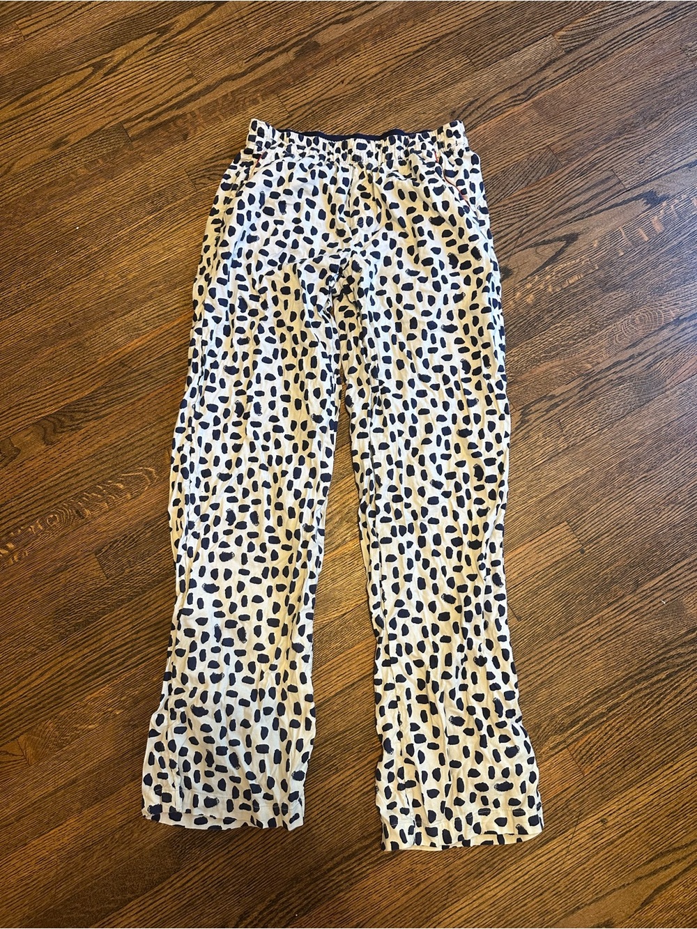Aerie White & Navy Speckle Print Lounge Pants